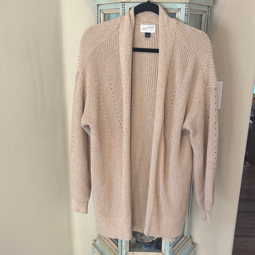 Women's Tan Knit Cardigan